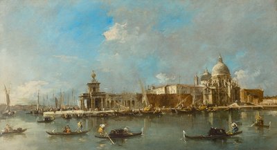 Santa Maria della Salute and the Dogana, Venice by Francesco Guardi